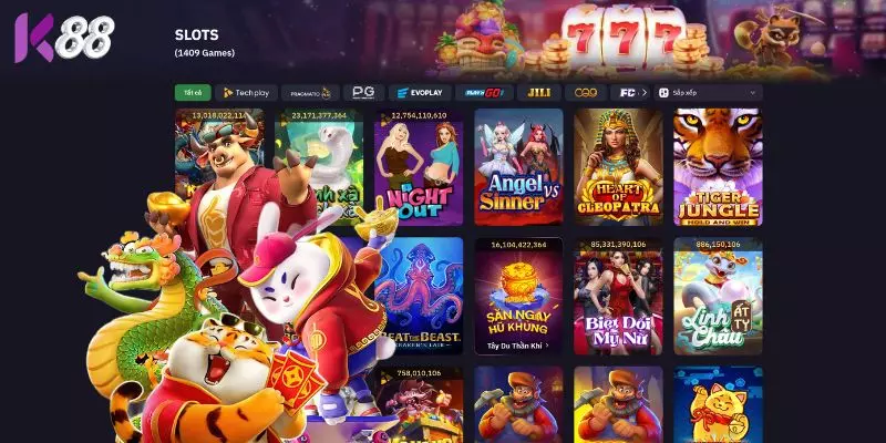 Các nhà cung cấp game lớn tại sảnh