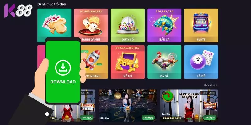 Chi tiết các bước đăng nhập qua App K88