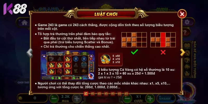 Luật chơi game chi tiết
