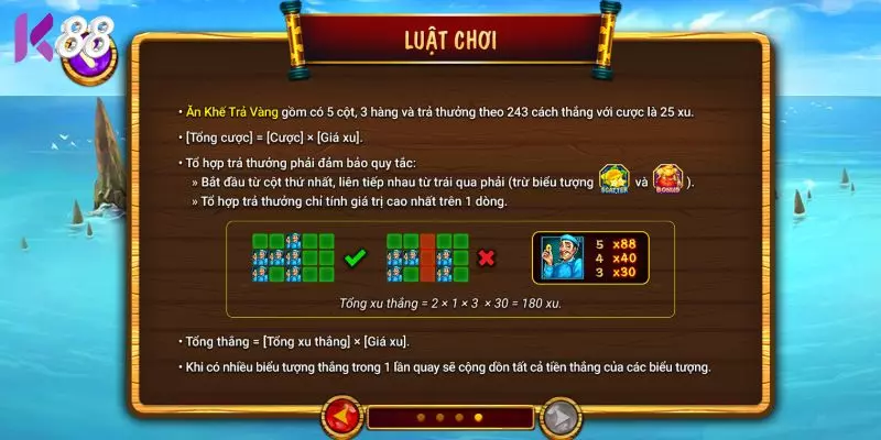 Quy tắc chơi Ăn Khế Trả Vàng K88